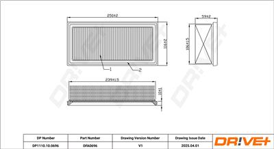 Dr!ve+ DP1110.10.0696 Číslo výrobce: DFA0696. EAN: 5907714174278.