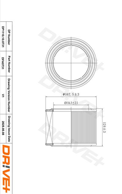 Dr!ve+ DP1110.10.0731 Číslo výrobce: DFA0731. EAN: 5907714174629.