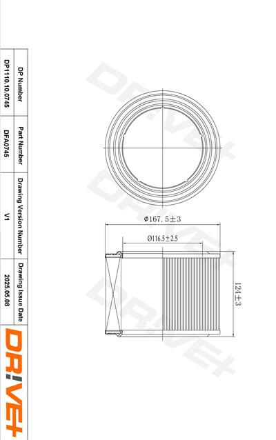 Dr!ve+ DP1110.10.0745 Číslo výrobce: DFA0745. EAN: 5907714174766.