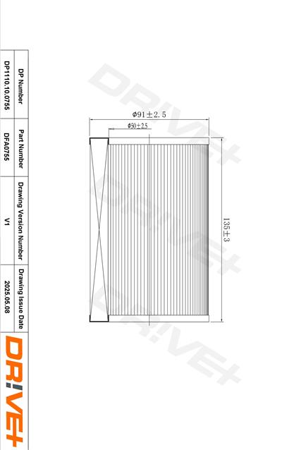 Dr!ve+ DP1110.10.0755 Číslo výrobce: DFA0755. EAN: 5907714174865.