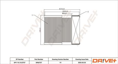 Dr!ve+ DP1110.10.0757 Číslo výrobce: DFA0757. EAN: 5907714174889.