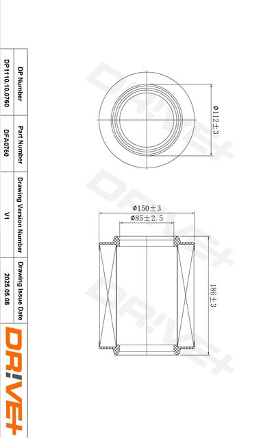 Dr!ve+ DP1110.10.0760 Číslo výrobce: DFA0760. EAN: 5907714174919.