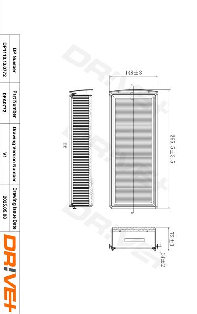 Dr!ve+ DP1110.10.0772 Číslo výrobce: DFA0772. EAN: 5907714199608.