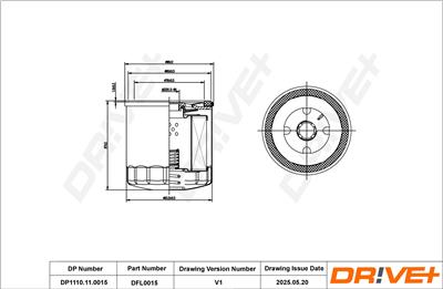 Dr!ve+ DP1110.11.0015 Číslo výrobce: DFL0015. EAN: 5907714163463.