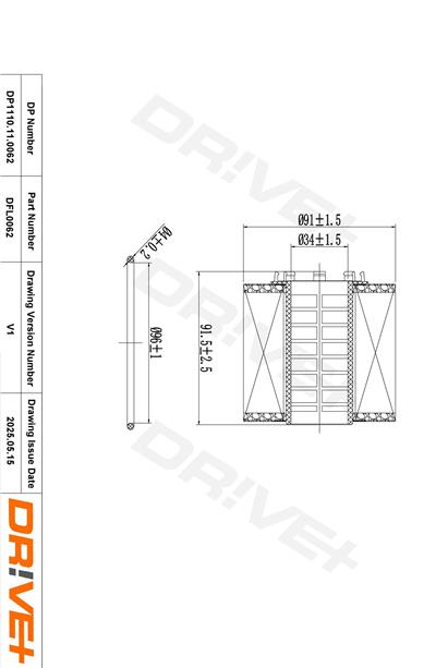 Dr!ve+ DP1110.11.0062 Číslo výrobce: DFL0062. EAN: 5907714163708.