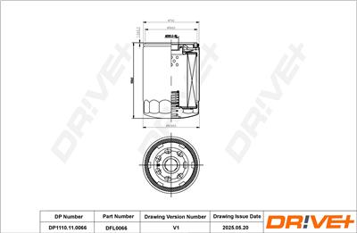 Dr!ve+ DP1110.11.0066 Číslo výrobce: DFL0066. EAN: 5907714163449.
