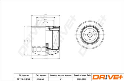 Dr!ve+ DP1110.11.0142 Číslo výrobce: DFL0142. EAN: 5907714152122.