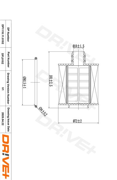 Dr!ve+ DP1110.11.0152 Číslo výrobce: DFL0152. EAN: 5907714152221.