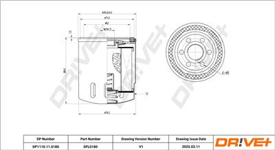 Dr!ve+ DP1110.11.0180 Číslo výrobce: DFL0180. EAN: 5907714152504.