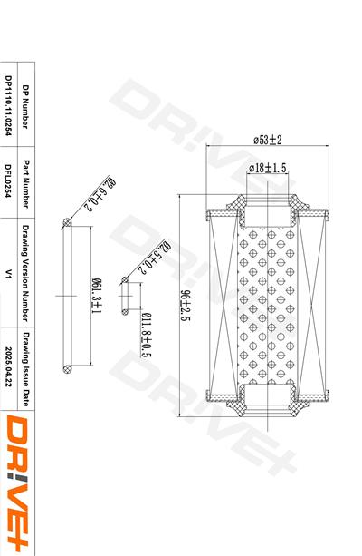 Dr!ve+ DP1110.11.0254 Číslo výrobce: DFL0254. EAN: 5907714167546.