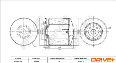 Dr!ve+ DP1110.11.0258 Číslo výrobce: DFL0258. EAN: 5907714167584.
