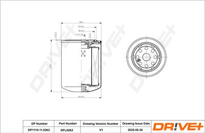 Dr!ve+ DP1110.11.0262 Číslo výrobce: DFL0262. EAN: 5907714167621.