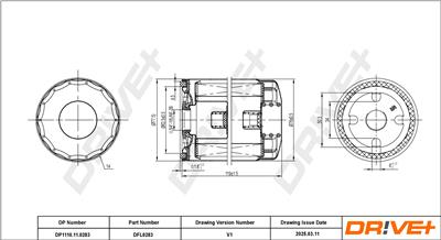 Dr!ve+ DP1110.11.0283 Číslo výrobce: DFL0283. EAN: 5907714167836.