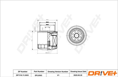 Dr!ve+ DP1110.11.0303 Číslo výrobce: DFL0303. EAN: 5907714168031.