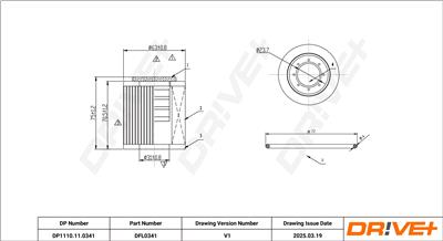 Dr!ve+ DP1110.11.0341 Číslo výrobce: DFL0341. EAN: 5907714199370.