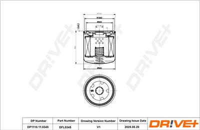 Dr!ve+ DP1110.11.0345 Číslo výrobce: DFL0345. EAN: 5907714199417.