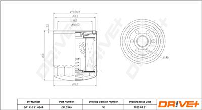 Dr!ve+ DP1110.11.0349 Číslo výrobce: DFL0349. EAN: 5907714199455.