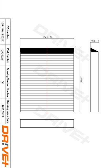 Dr!ve+ DP1110.12.0024 Číslo výrobce: DFC0024. EAN: 5907714162848.