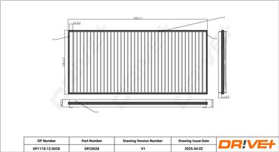 Dr!ve+ DP1110.12.0028 Číslo výrobce: DFC0028. EAN: 5907714163104.