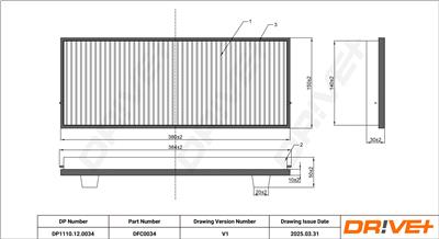 Dr!ve+ DP1110.12.0034 Číslo výrobce: DFC0034. EAN: 5907714163081.