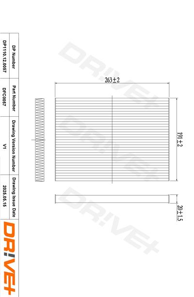 Dr!ve+ DP1110.12.0057 Číslo výrobce: DFC0057. EAN: 5907714162763.