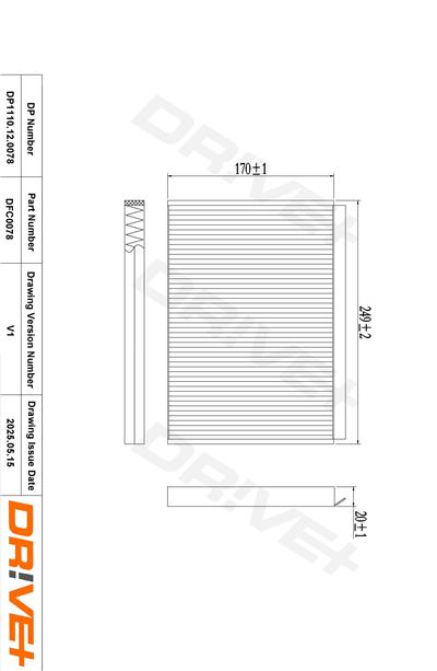 Dr!ve+ DP1110.12.0078 Číslo výrobce: DFC0078. EAN: 5907714152580.