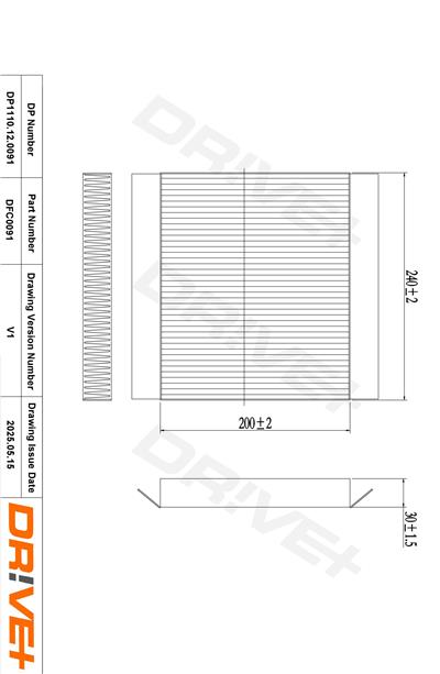 Dr!ve+ DP1110.12.0091 Číslo výrobce: DFC0091. EAN: 5907714152719.