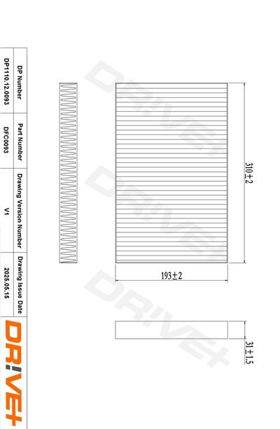 Dr!ve+ DP1110.12.0093 Číslo výrobce: DFC0093. EAN: 5907714152733.