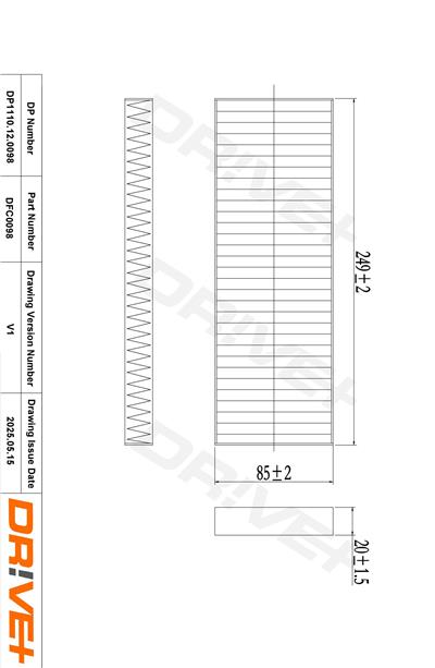 Dr!ve+ DP1110.12.0098 Číslo výrobce: DFC0098. EAN: 5907714152788.