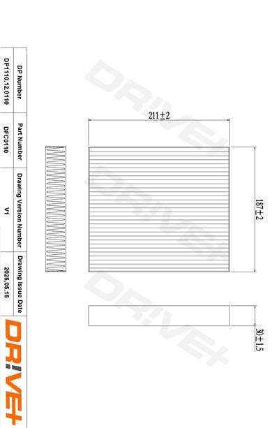 Dr!ve+ DP1110.12.0110 Číslo výrobce: DFC0110. EAN: 5907714152900.