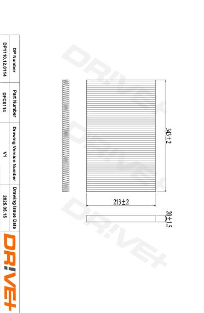 Dr!ve+ DP1110.12.0114 Číslo výrobce: DFC0114. EAN: 5907714152948.
