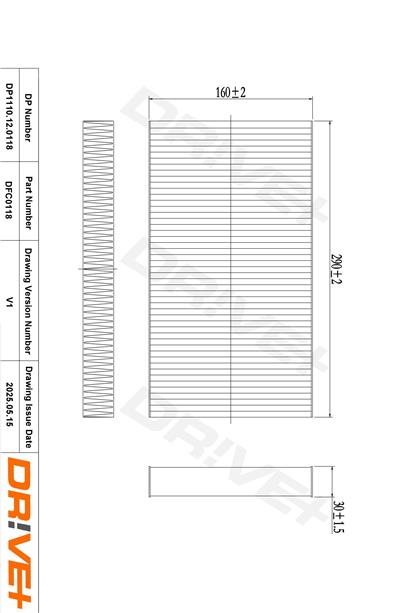 Dr!ve+ DP1110.12.0118 Číslo výrobce: DFC0118. EAN: 5907714152986.
