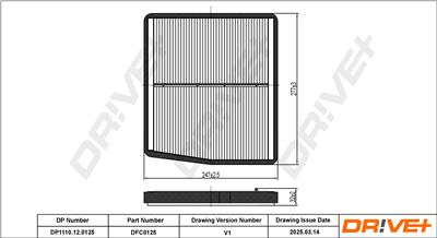 Dr!ve+ DP1110.12.0125 Číslo výrobce: DFC0125. EAN: 5907714153051.
