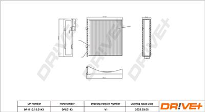 Dr!ve+ DP1110.12.0143 Číslo výrobce: DFC0143. EAN: 5907714153235.