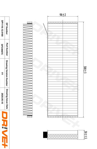 Dr!ve+ DP1110.12.0168 Číslo výrobce: DFC0067C. EAN: 5907714153488.