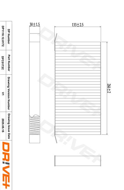 Dr!ve+ DP1110.12.0172 Číslo výrobce: DFC0172C. EAN: 5907714153525.