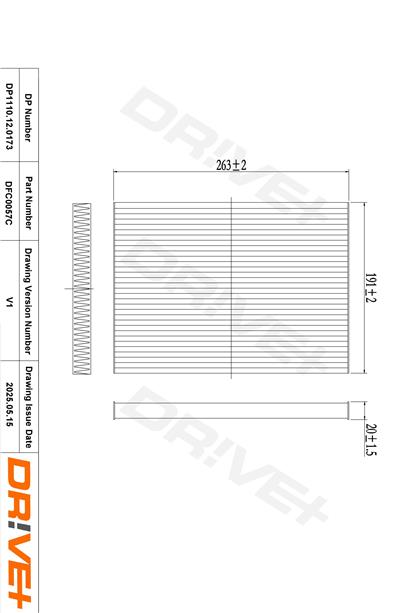 Dr!ve+ DP1110.12.0173 Číslo výrobce: DFC0057C. EAN: 5907714153532.