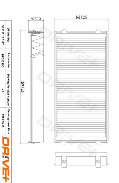 Dr!ve+ DP1110.12.0177 Číslo výrobce: DFC0350C. EAN: 5907714153570.