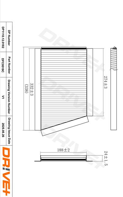 Dr!ve+ DP1110.12.0182 Číslo výrobce: DFC0019C. EAN: 5907714153624.