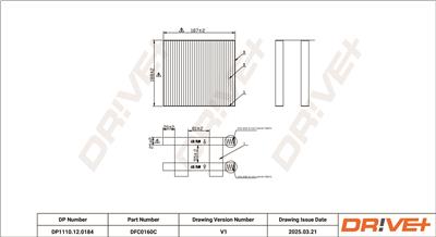 Dr!ve+ DP1110.12.0184 Číslo výrobce: DFC0160C. EAN: 5907714153648.