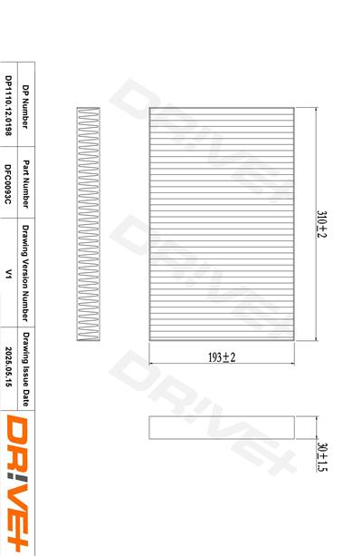 Dr!ve+ DP1110.12.0198 Číslo výrobce: DFC0093C. EAN: 5907714153785.
