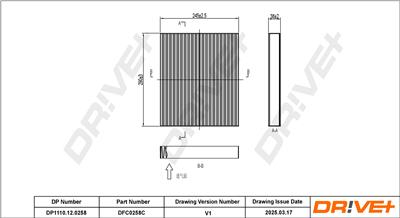 Dr!ve+ DP1110.12.0258 Číslo výrobce: DFC0258C. EAN: 5907714154386.