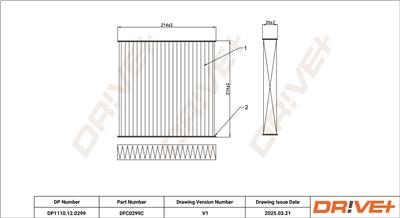 Dr!ve+ DP1110.12.0299 Číslo výrobce: DFC0299C. EAN: 5907714154799.