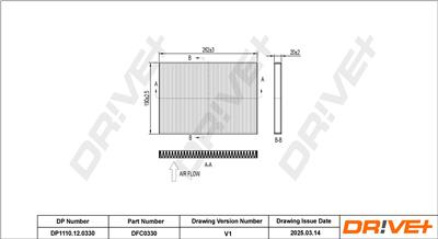 Dr!ve+ DP1110.12.0330 Číslo výrobce: DFC0330. EAN: 5907714166167.