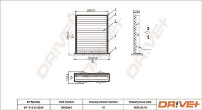 Dr!ve+ DP1110.12.0345 Číslo výrobce: DFC0345. EAN: 5907714166310.