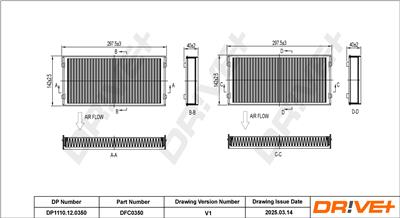 Dr!ve+ DP1110.12.0350 Číslo výrobce: DFC0350. EAN: 5907714166365.