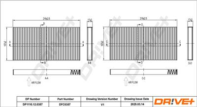 Dr!ve+ DP1110.12.0357 Číslo výrobce: DFC0357. EAN: 5907714166433.
