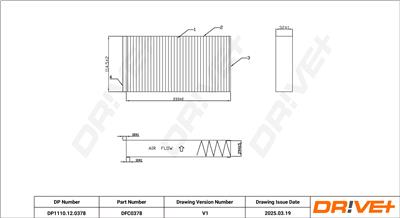Dr!ve+ DP1110.12.0378 Číslo výrobce: DFC0378. EAN: 5907714166648.