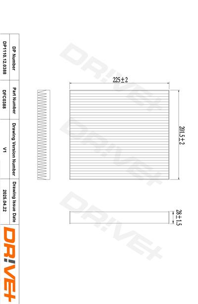 Dr!ve+ DP1110.12.0388 Číslo výrobce: DFC0388. EAN: 5907714166747.
