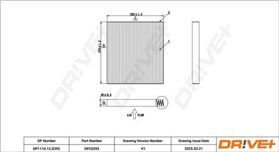 Dr!ve+ DP1110.12.0393 Číslo výrobce: DFC0393. EAN: 5907714166792.